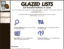 Tablet Screenshot of glazedlists.com